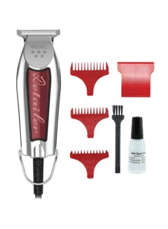 WAHL Professional 5-Star Detailer T-Wide Corded Trimmer Silver/Red 25.8cm  - Image 2