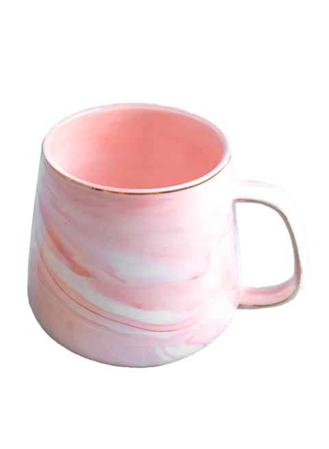 Marble Ceramic Coffee Mug Pink