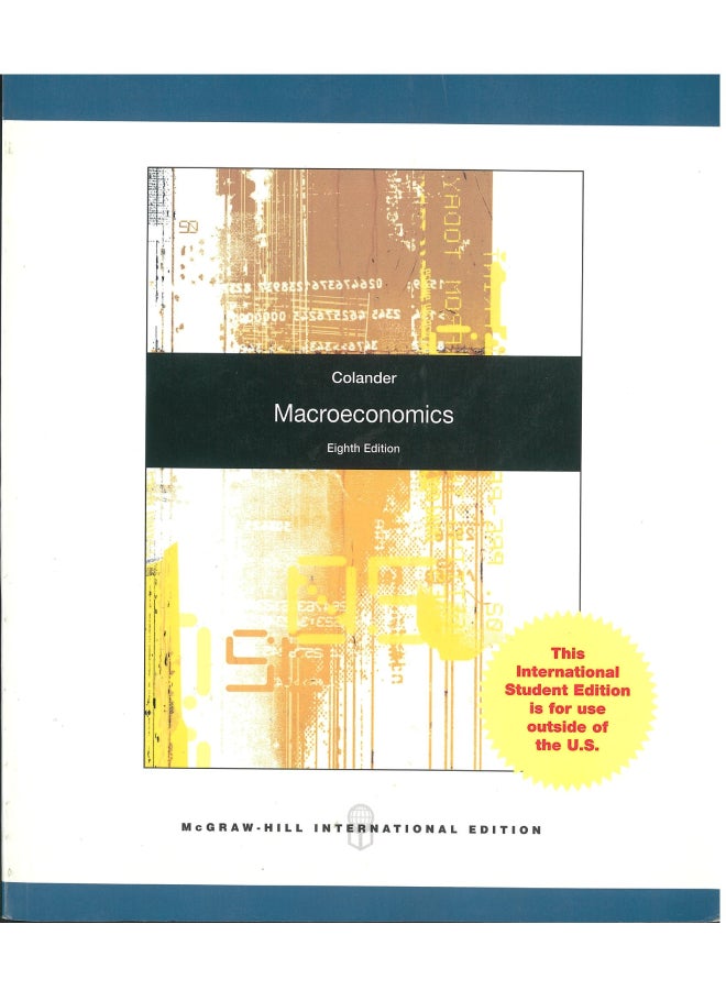 Macroeconomics Paperback English by David Colander - 01 December 2009 