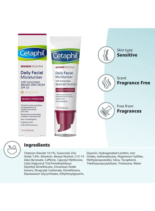 Cetaphil - Redness Relieving Daily Facial Moisturizer Spf40 50ml - Image 1