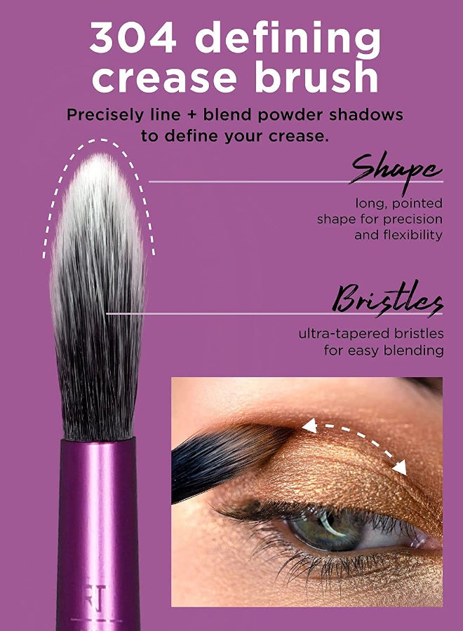 REAL TECHNIQUES - Flawless Base Brush Set and Eyeshadow Brush Set with 6 Miracle Sponges Multicolour - Image 1