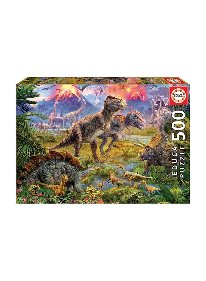 Dinosaur Gathering Jigsaw Puzzle - v1661933975/N37769880A_1