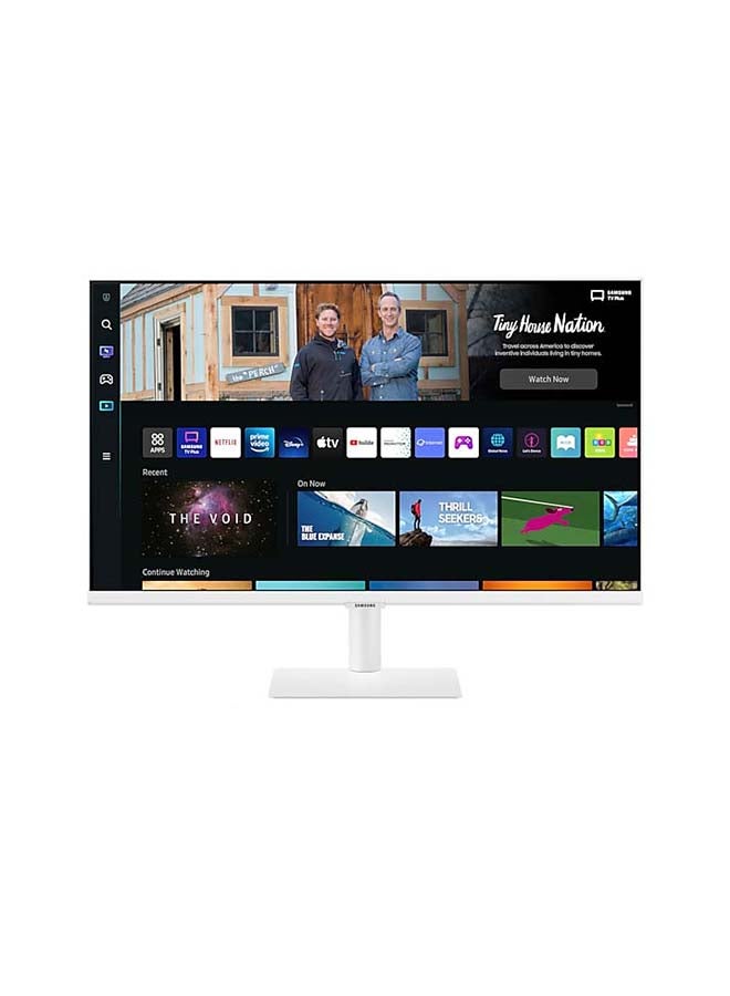 Samsung - 27 inch Smart Monitor 27CM501 FHD Flat Monitor with Smart TV experience, Remote & Speaker | Wireless & Wired Mobile, Laptop & PC Connectivity with WIFI, Bluetooth, LS27CM501EMXUE / LS27BM501EMXUE White - Image 1