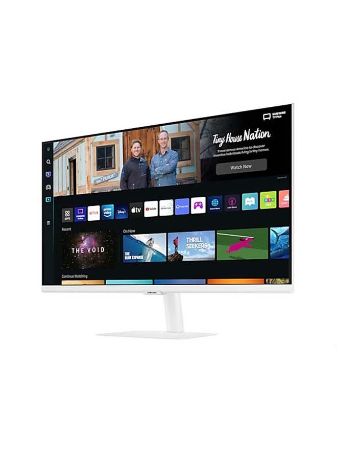 Samsung - 27 inch Smart Monitor 27CM501 FHD Flat Monitor with Smart TV experience, Remote & Speaker | Wireless & Wired Mobile, Laptop & PC Connectivity with WIFI, Bluetooth, LS27CM501EMXUE / LS27BM501EMXUE White - Image 1