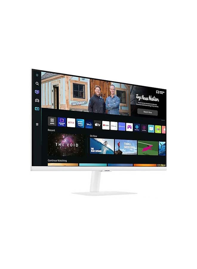 Samsung - 27 inch Smart Monitor 27CM501 FHD Flat Monitor with Smart TV experience, Remote & Speaker | Wireless & Wired Mobile, Laptop & PC Connectivity with WIFI, Bluetooth, LS27CM501EMXUE / LS27BM501EMXUE White - Image 1