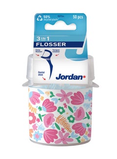 Jordan 50-Piece 3-In-1 Flosser Box White  - Image 1
