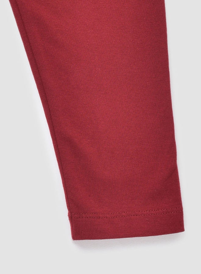 Neon Baby Girls  Leggings Red - Image 3