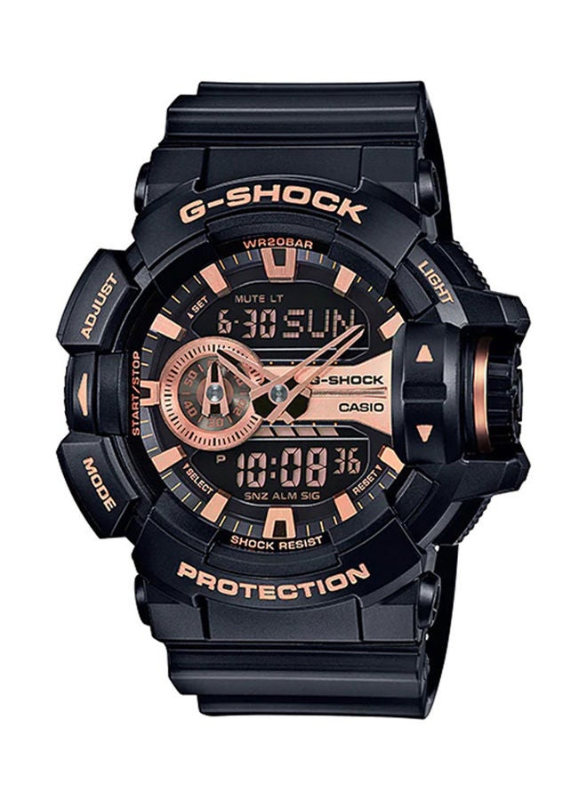 G-SHOCK Men's Analog Plus Digital Round Water Resistance Wrist Watch GA-400GB-1A4DR  - Image 1