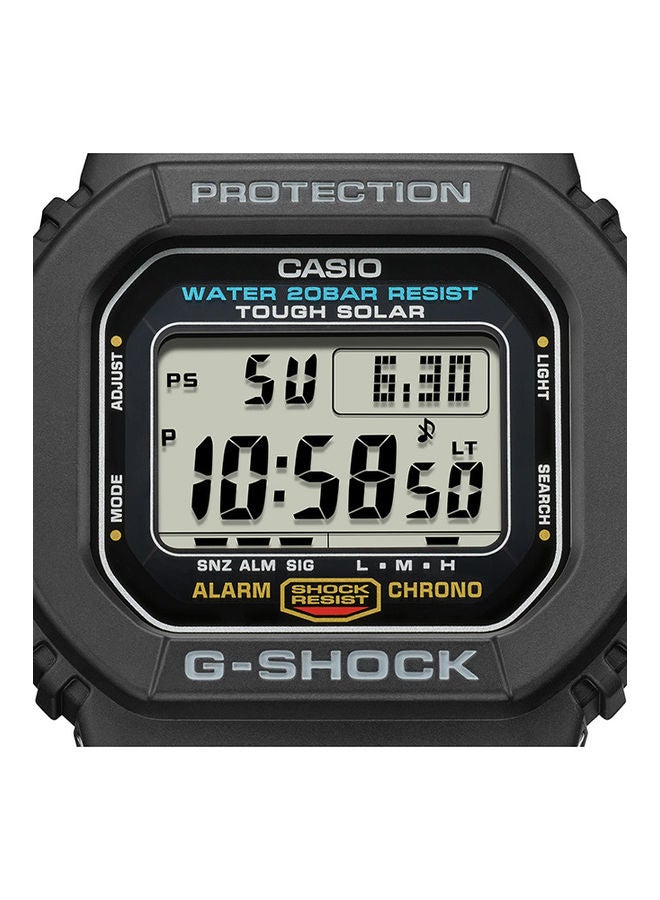 Men's Digital Square Water Resistance Wrist Watch G-5600UE-1DR