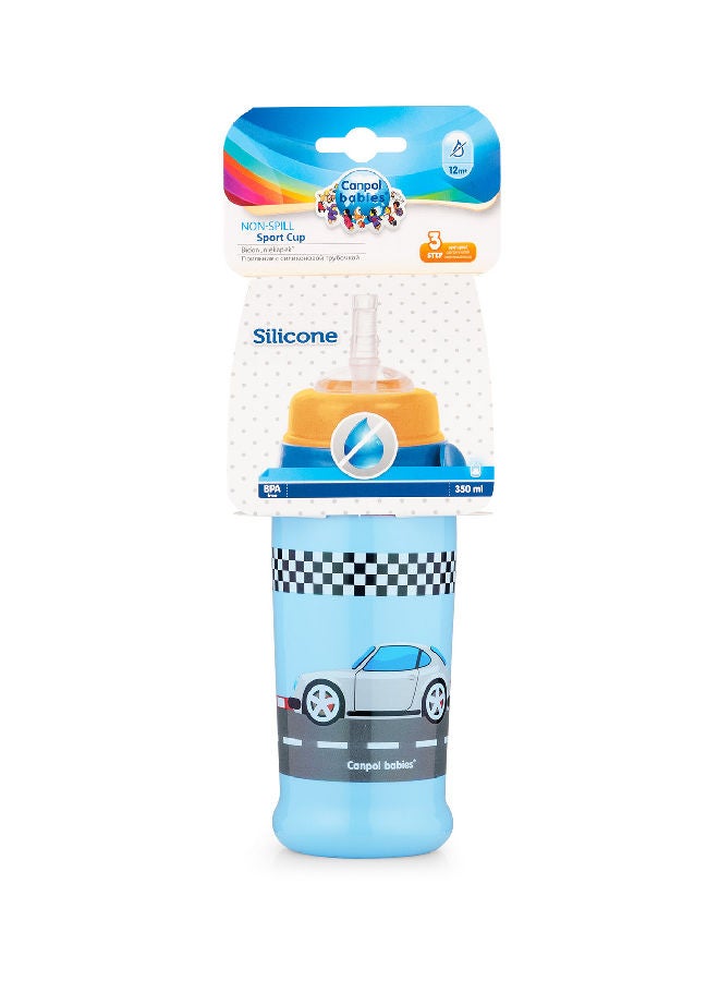 Canpol babies Canpol babies Non-spill Sport Cup with Silicon Straw 350ml  - Image 4