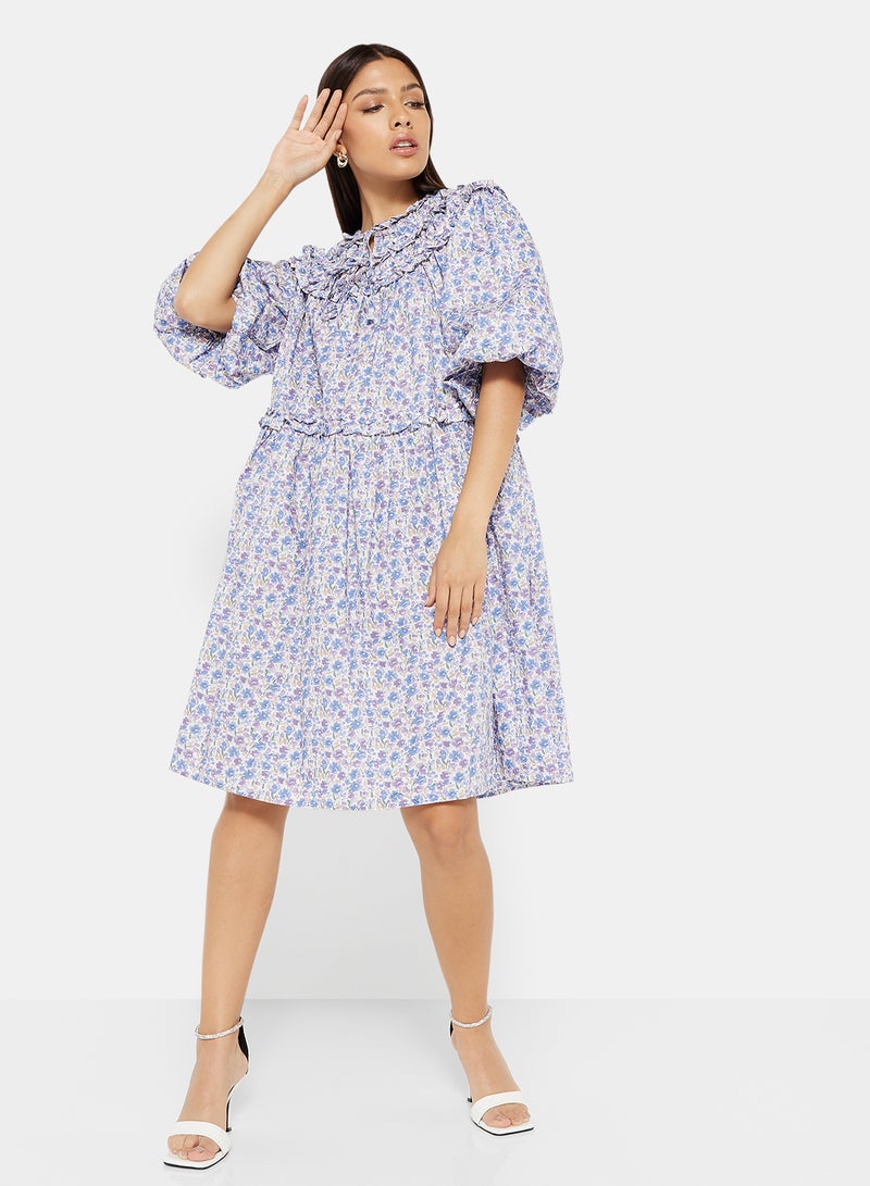 SELECTED FEMME - Floral Print Dress Multicolor - Image 1