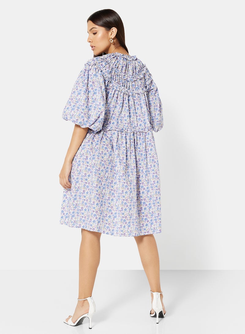 SELECTED FEMME - Floral Print Dress Multicolor - Image 1
