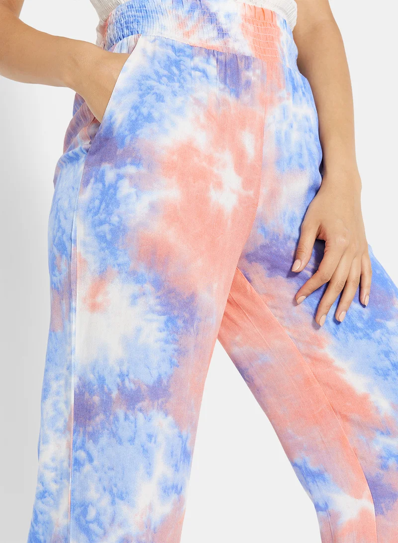 LABEL RAIL Tie-Dye Pants Multicolour