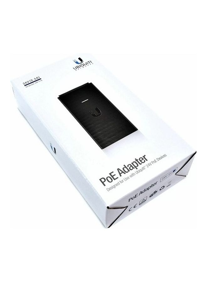 UBIQUITI - POE-24-12W AC/DC POE 24V 0.5A Adapter Black - Image 1