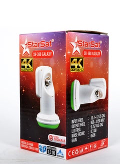 StarSat 4K Supported Universal Single LNBF SR-360 GALAXY White/Green  - Image 3
