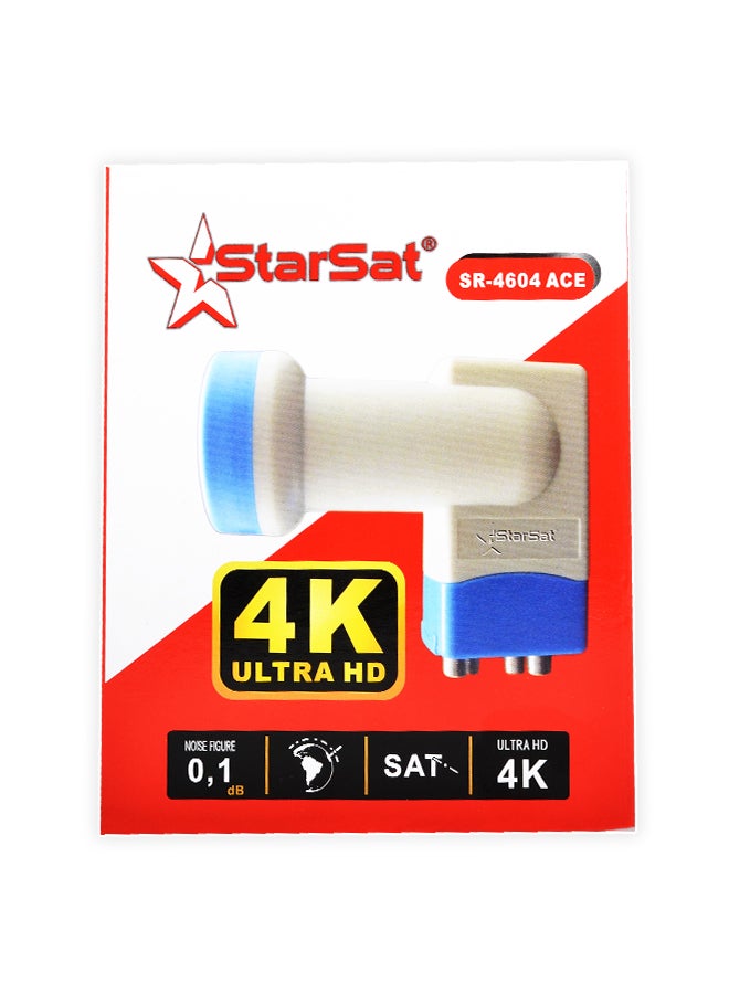 ستارسات جهاز LNBF يدعم تقنية 4K يناسب جميع الأجهزة SR-4604 ACE أبيض/ أزرق  - Image 2
