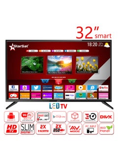 32-Inch HD Smart LED TV StarSat-32 Smart Black