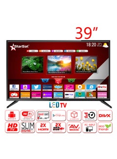 39-Inch HD Smart LED TV StarSat-39 smart Black