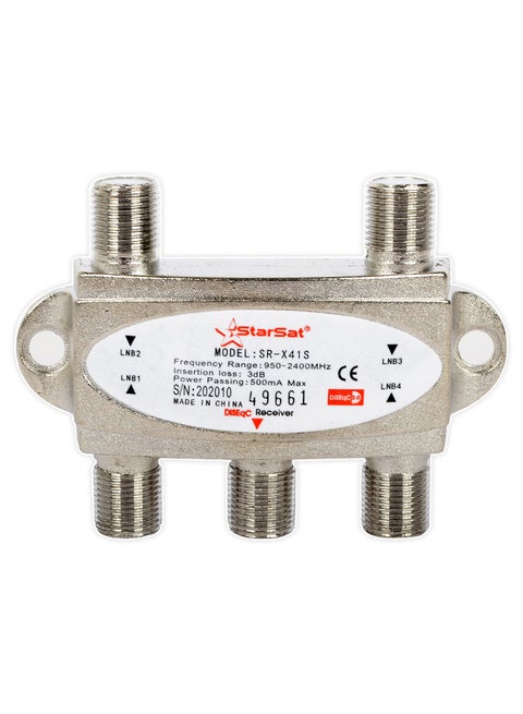 مفتاح دايسك 4 في 1 عالِ العزل SR-X41S فضي/أبيض.