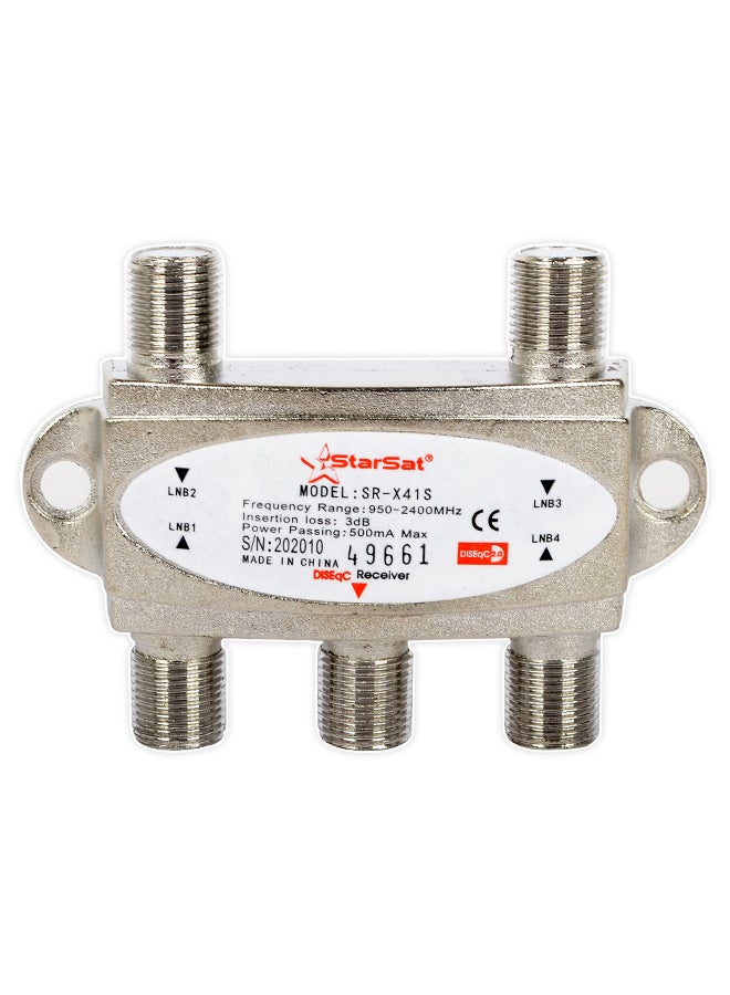 مفتاح دايسك 4 في 1 عالِ العزل SR-X41S فضي/أبيض.