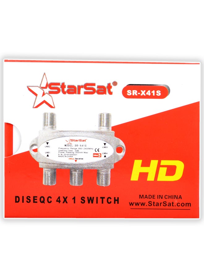 مفتاح دايسك 4 في 1 عالِ العزل SR-X41S فضي/أبيض.