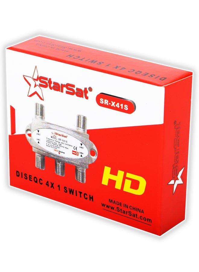 مفتاح دايسك 4 في 1 عالِ العزل SR-X41S فضي/أبيض.