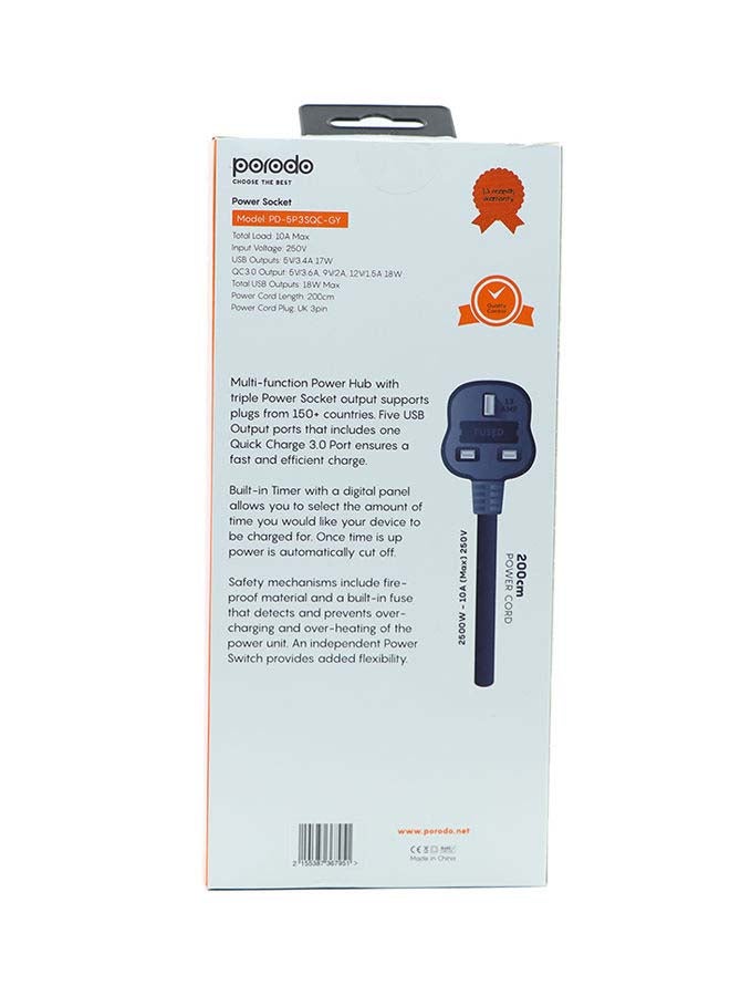 Universal USB Hub Grey