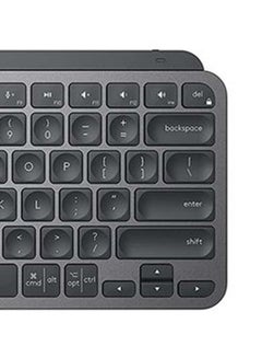 Logitech MX Keys Mini Minimalist Wireless Illuminated Keyboard, Compact, Bluetooth, Backlit, USB-C, Compatible with Apple macOS, iOS, Windows, Linux, Android, Metal Build, English Arabic Keyboard Black  - Image 4