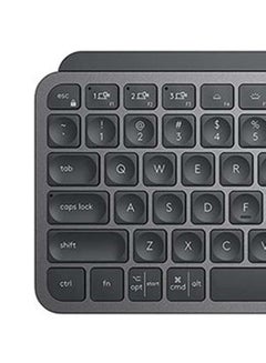 Logitech MX Keys Mini Minimalist Wireless Illuminated Keyboard, Compact, Bluetooth, Backlit, USB-C, Compatible with Apple macOS, iOS, Windows, Linux, Android, Metal Build, English Arabic Keyboard Black  - Image 5