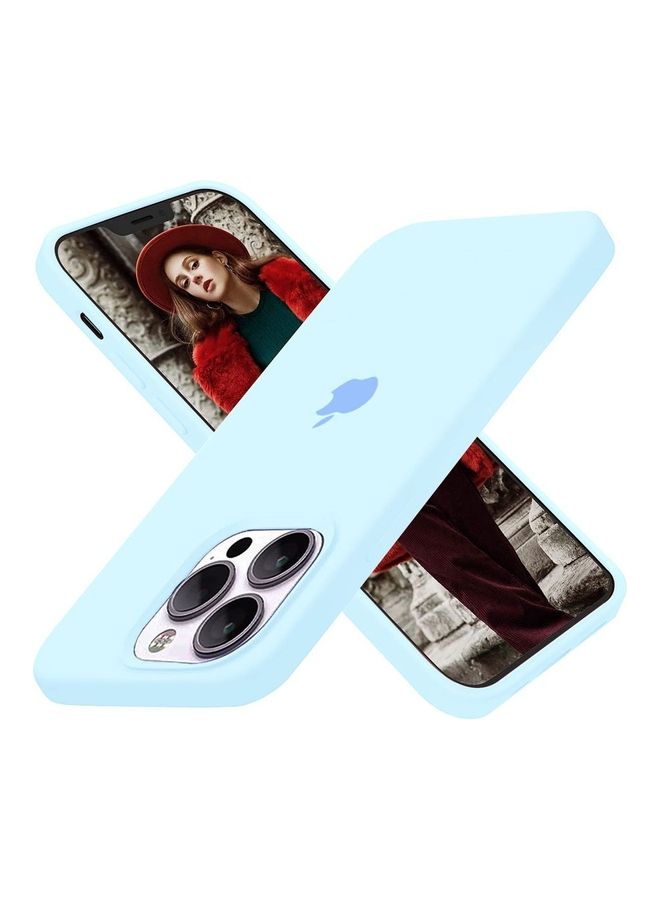 MARGOUN 3 Pack Silicone Case Soft Slim Liquid Gel Silicone Shockproof Phone Cover Microfiber Lining Full Body Protection  For Apple iPhone 13 Pro Max 6.7 Inch Orange/Plum/Light Blue - Image 4