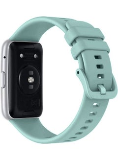 MARGOUN Adjustable Silicone Sport Watch Bands Replacement Wristband Compatible With Huawei Watch Fit 2 Mint Green  - Image 2