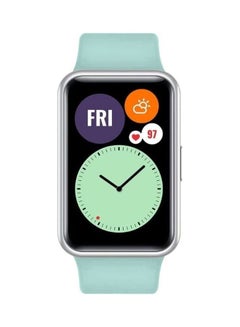 MARGOUN Adjustable Silicone Sport Watch Bands Replacement Wristband Compatible With Huawei Watch Fit 2 Mint Green  - Image 3