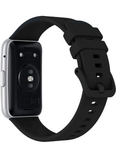 MARGOUN Adjustable Silicone Sport Watch Bands Replacement Wristband Compatible With Huawei Watch Fit 2 Black  - Image 2