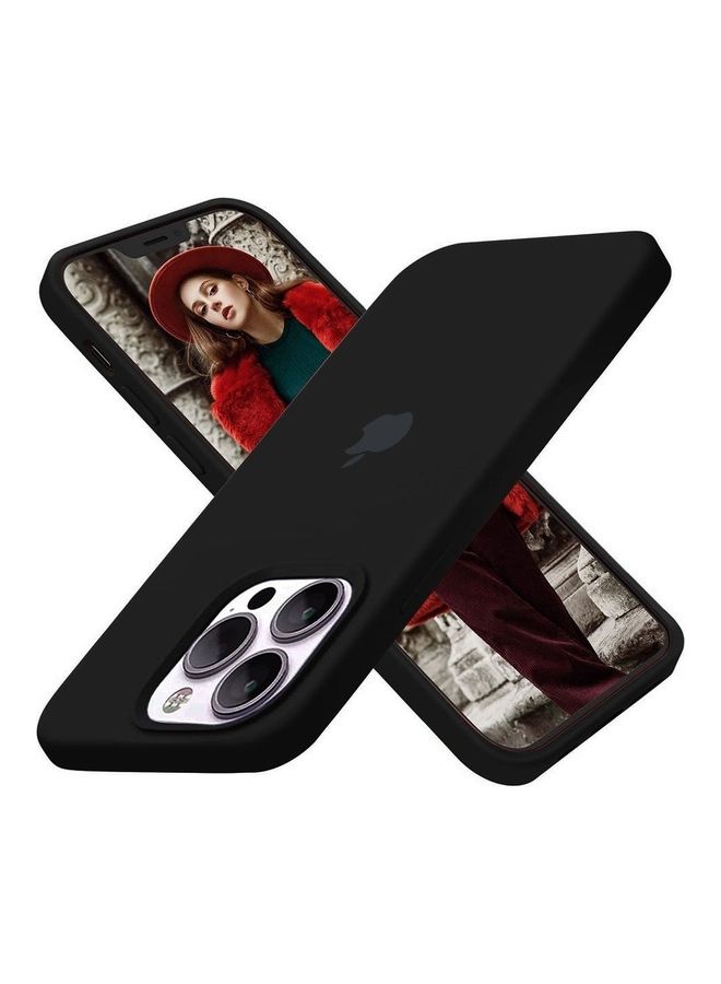 MARGOUN 3 Pack Silicone Case Soft Slim Liquid Gel Silicone Shockproof Phone Cover Microfiber Lining Full Body Protection For Apple iPhone 13 Pro Max 6.7 inch Red/Dark Blue/Black - Image 4