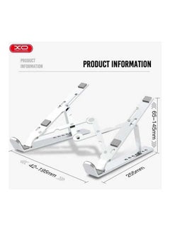 XO Foldable Holder For Laptop Silver  - Image 1