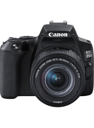 EOS 250D DSLR Camera With EFS 18-55 DC III Lens 24.1 MP APS-C Sensor 5 FPS Vari-Angle Touchscreen 4K Movies Wi-Fi Bluetooth - v1662029538/N33956023A_1