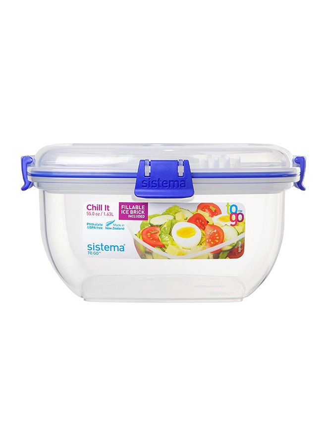 Sistema Chill It Food Storage Container With Fillable Ice Brick Multicolour 1.63Liters - v1662032074/N51145641A_1