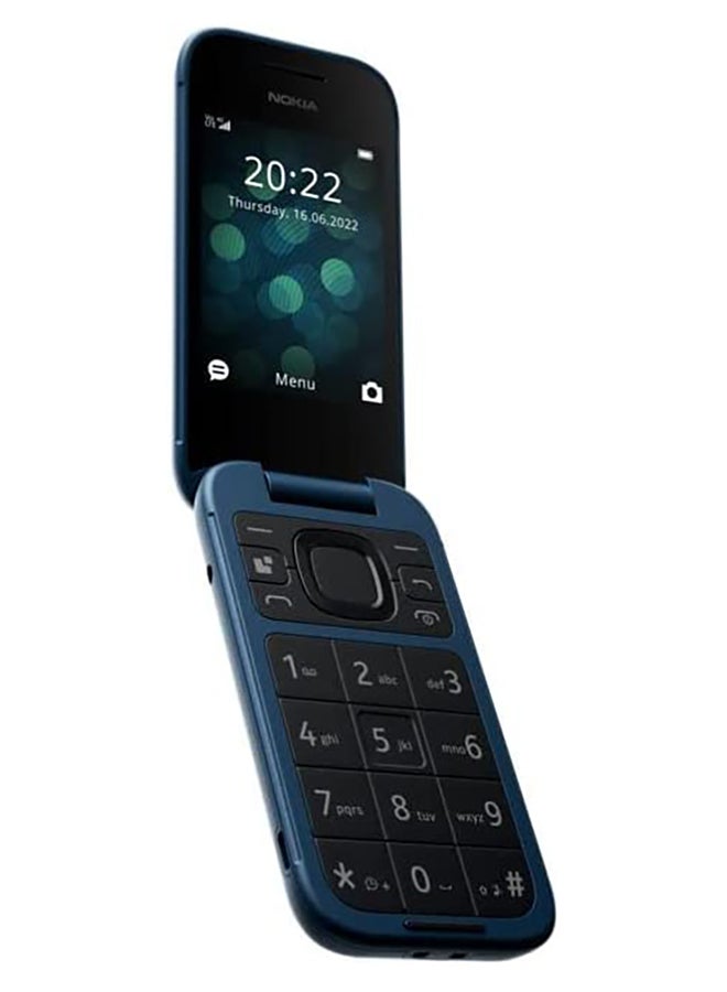NOKIA - 2660 Flip Dual Sim Feature Phone Blue 48MB RAM 128MB 4G - International Version - Image 1
