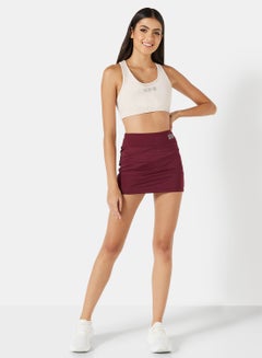 Sivvi x GenM Active Mini Skirt Maroon  - Image 4