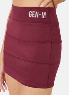 Sivvi x GenM Active Mini Skirt Maroon  - Image 3