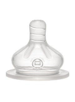 nip Universal Wide Neck Bottle Teat, Silicone, Large Flow, Fits Any Standard Wideneck Bottle, 0M+, pack of 2 pcs  - Image 1