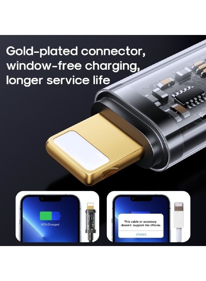 JOYROOM - 20w Fast Charging Data Cable Type-C To Lightning Black - Image 1