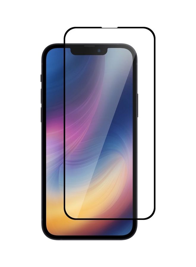 مارجون Screen Protector Anti-Scratch Tempered Glass Clear 3D HD Edge to Edge Full Coverage 9H Case Friendly Film For Apple iPhone 14 6.1 inch Clear/Black - Image 2