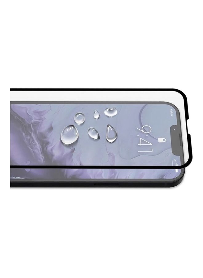 مارجون Screen Protector Anti-Scratch Tempered Glass Clear 3D HD Edge to Edge Full Coverage 9H Case Friendly Film For Apple iPhone 14 6.1 inch Clear/Black - Image 4