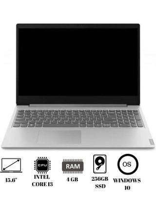 Ideapad S145 15IIL Laptop With 15.6-Inch Display, Core i3-1005G1 Processor/4GB RAM/256GB SSD/Intel UHD Graphics/Windows-10 English Grey - v1662037637/N53347244A_1