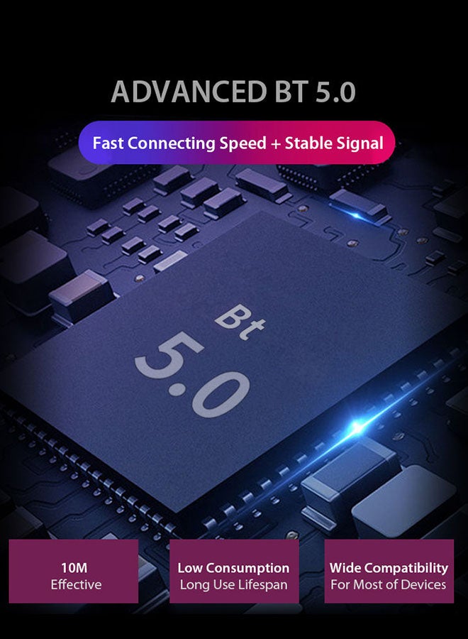 كيو سي واي سماعات إيربادز T2C لاسلكية رياضية تعمل بالبلوتوث أسود - Image 3