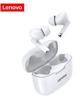 Lenovo XT90 TWS In-Ear Earphones With Mic And Charging Case White  - Image 5