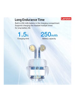 Lenovo LivePods HT38 TWS Bluetooth 5.0 Earphone Mini Portable Earbuds 9D Stereo Waterproof Sport Headphone with Mic White  - Image 2