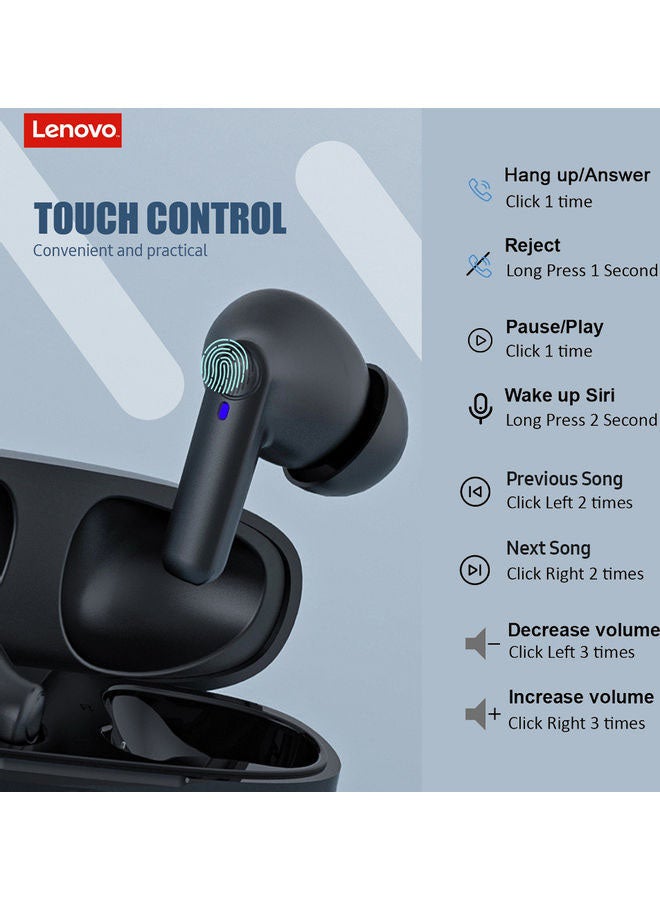 Lenovo - HT05 True Wireless Earbuds Black - Image 1