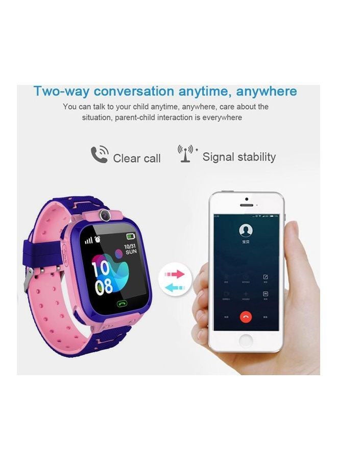BSNL - 400.0 mAh Q12 Kids Smart Watch Phone with LBS Tracking and SIM Card Support Pink - Image 1
